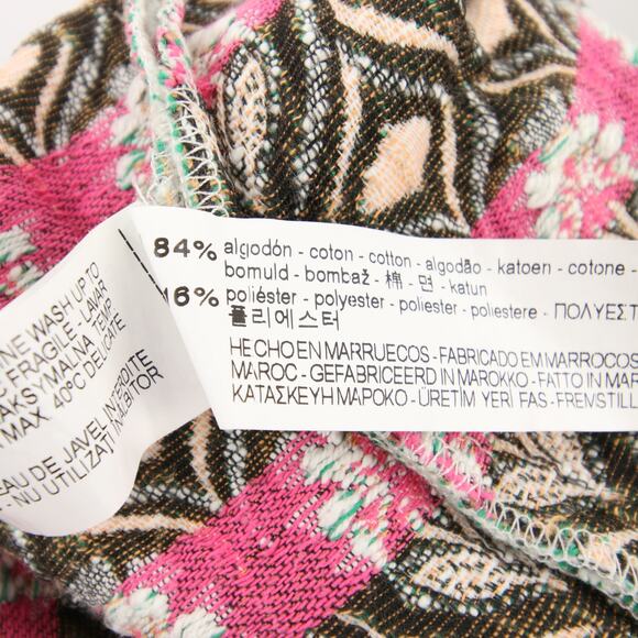 Zara Girls Skirt Pink Off White Floral Embroidered Tapestry Mini A-Line 13/14 - Picture 6 of 8